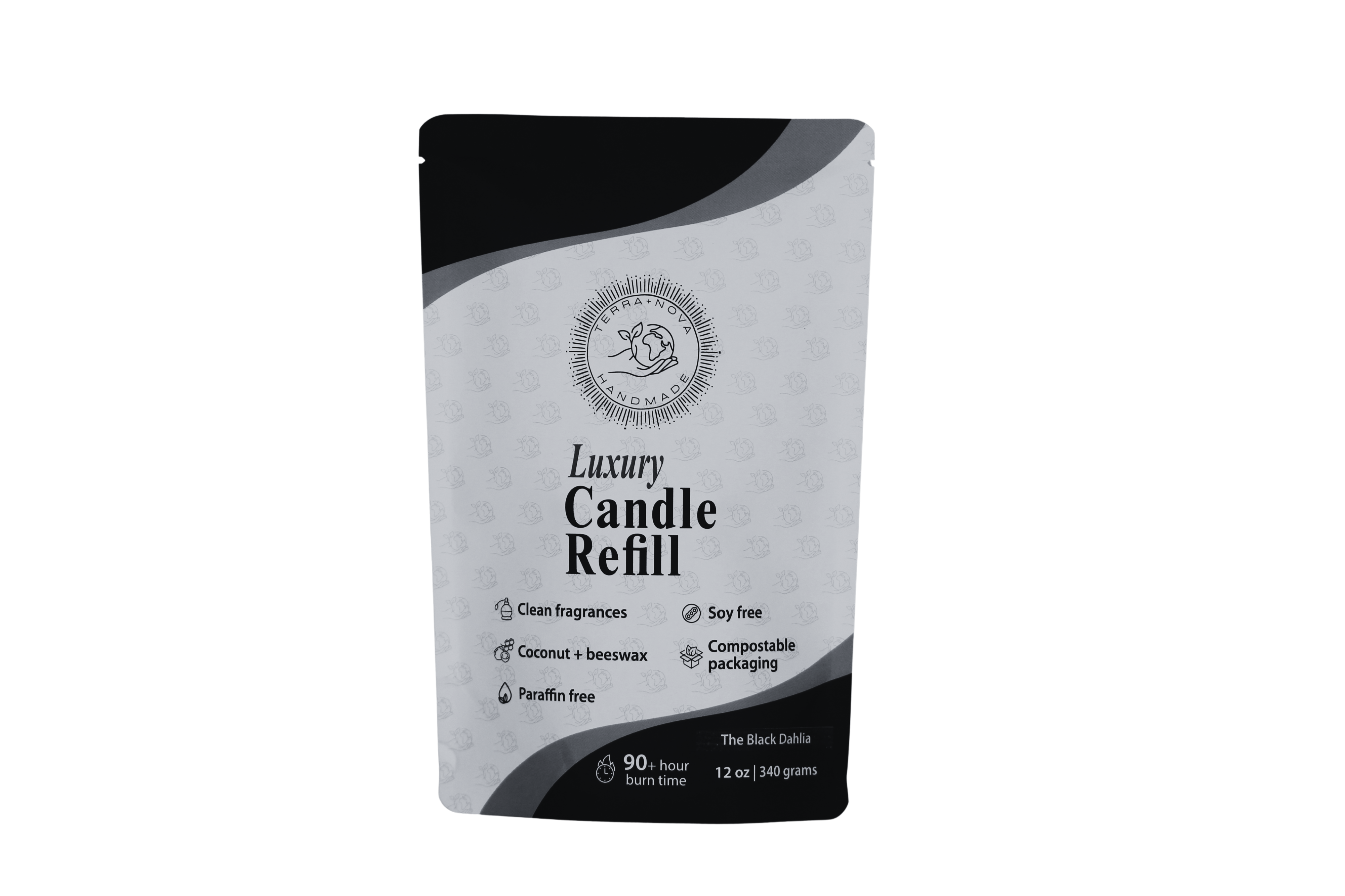 The Black Dahlia Candle Refill (12 oz) | Dark Floral, Non-Toxic