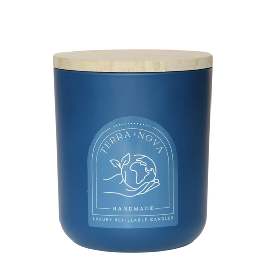 Infinity Candle Jar – Cobalt (12 oz)