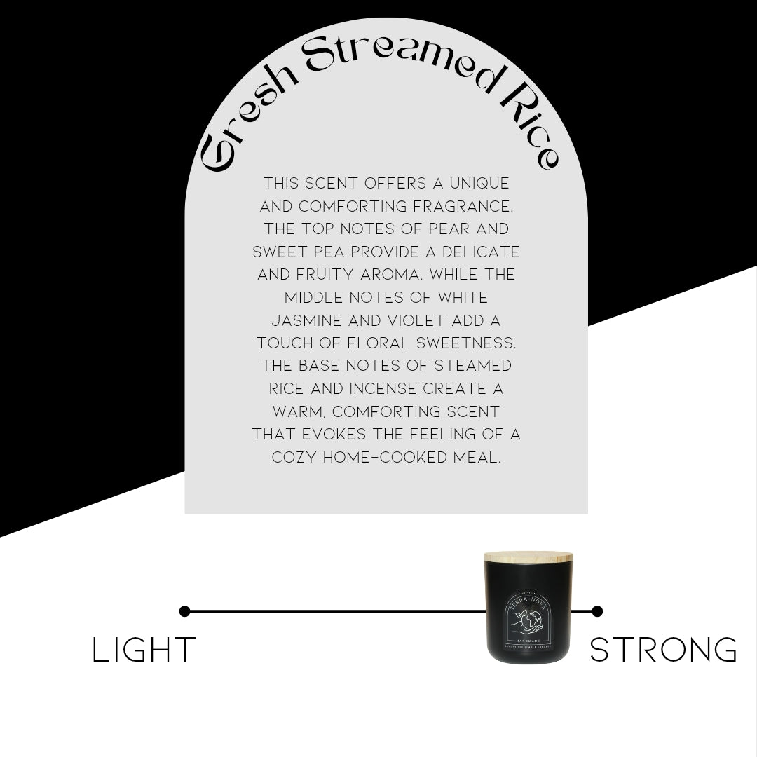 Fresh Steamed Rice Candle Refill (12 oz)