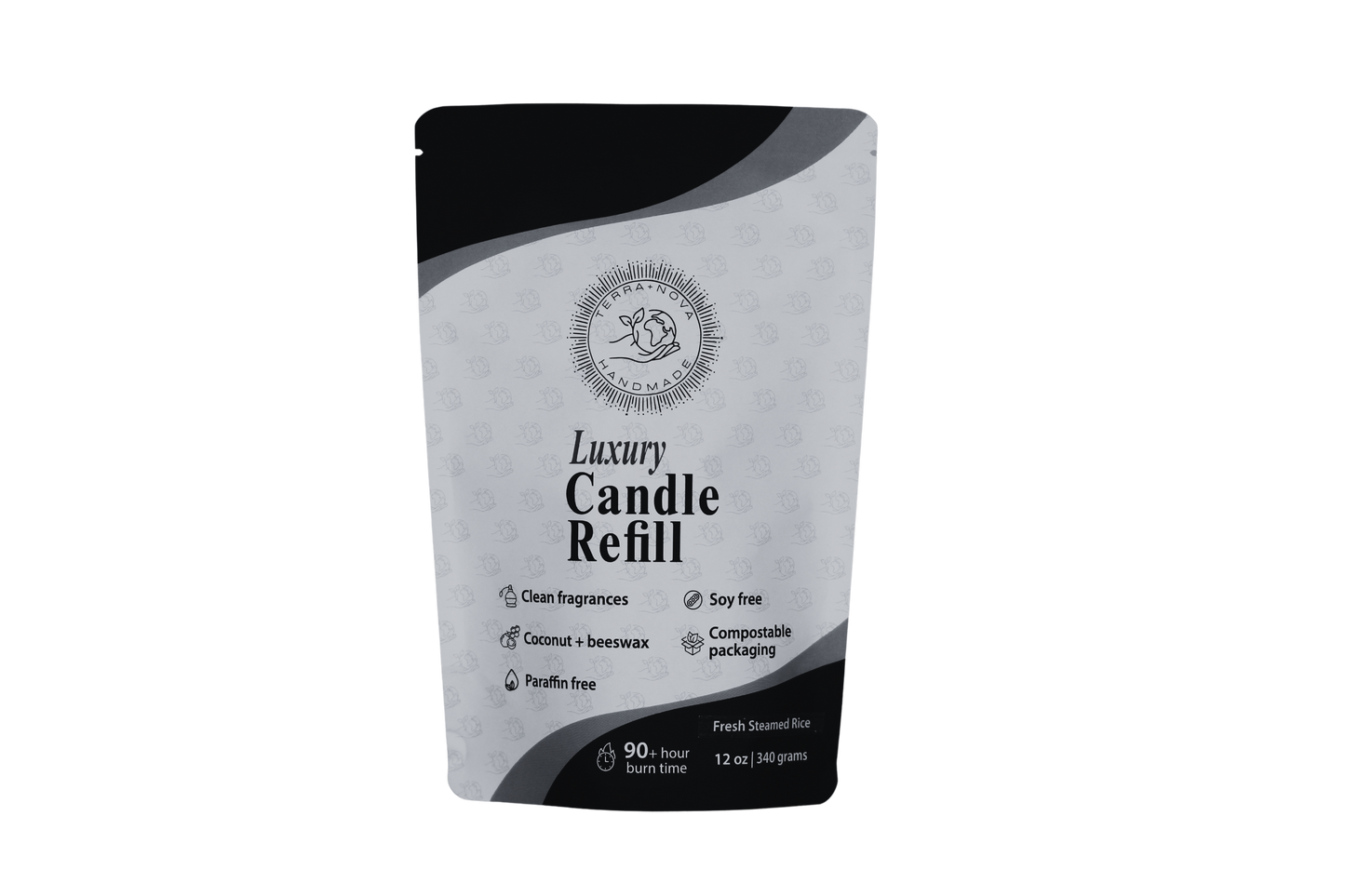 Fresh Steamed Rice Candle Refill (12 oz)