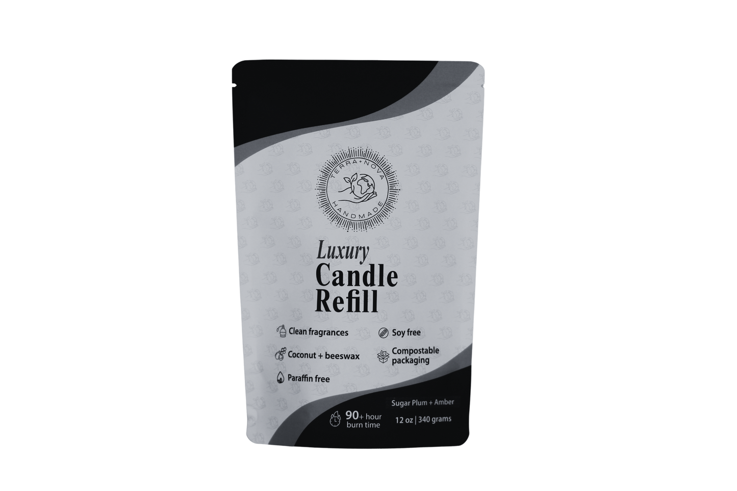 Sugar Plum + Amber Candle Refill (12 oz)