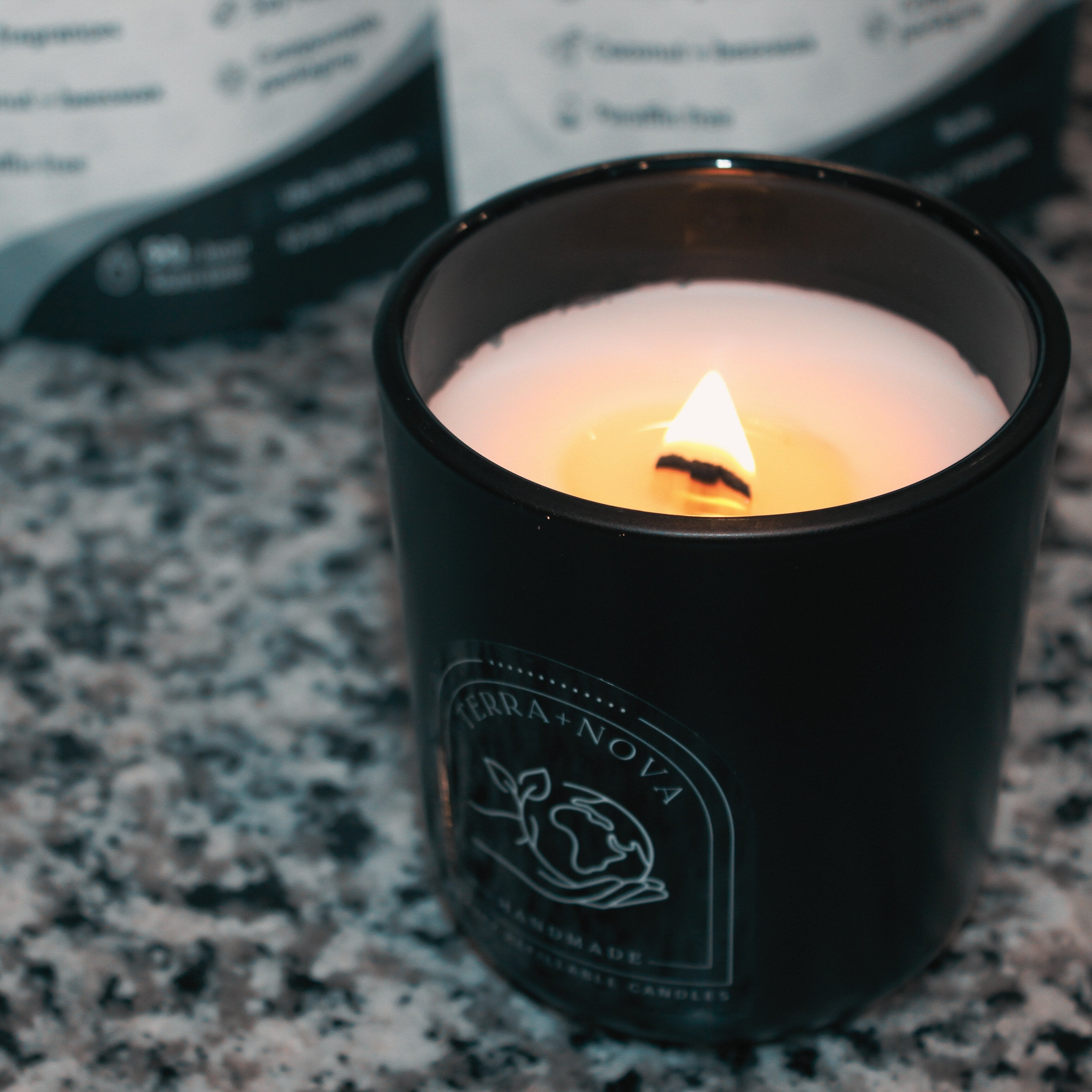 The Black Dahlia Candle Refill (12 oz) | Dark Floral, Non-Toxic